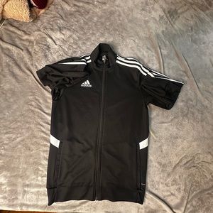black adidas |  zip up | size small